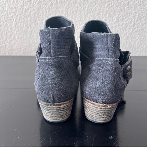 Free People Tortuga Buckle Ankle Bootie Blue/Gray Sz 40 - Picture 3 of 11